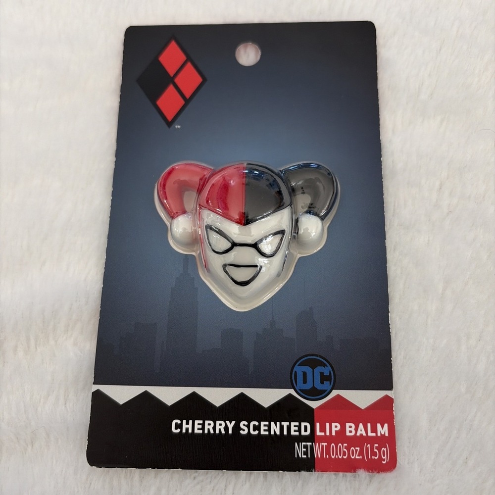 DC Comics Harley Quinn Cherry Scented Lip Balm .05oz Cruelty Free‎ New Hot Topic